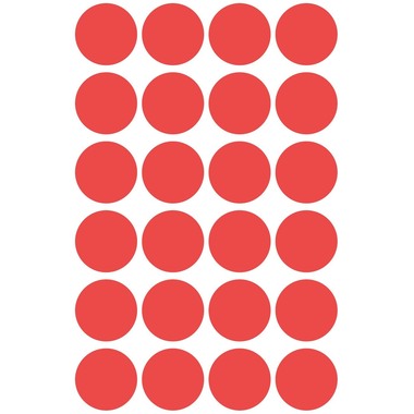 AVERY ZWECKFORM Marqueurs 18mm 3004 rouge 96 pcs.