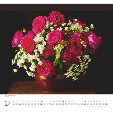 DUMONT Calendrier 2026 260373 Roses ML 38x35.5cm