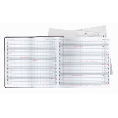 BIELLA Agenda Berlin 2026 851561020026U 6M/2P nero ML 8.7x15.3cm