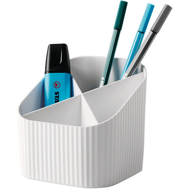 HAN Stifteköcher Re-LOOP 2.74 weiss 4 Fächer