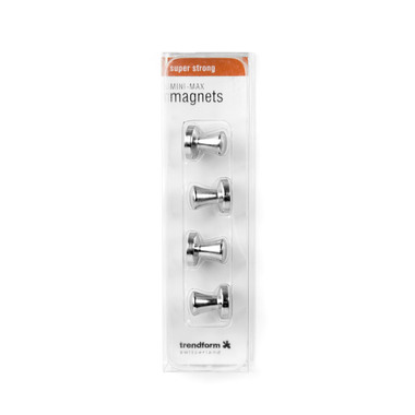 TRENDFORM Superstrong Magnets MINI-MAX MM2021 4 pezzi argento