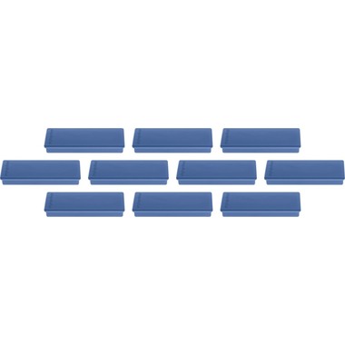 MAGNETOPLAN Support. magnét. réctangle 1665114 bleu foncé 10 pcs.