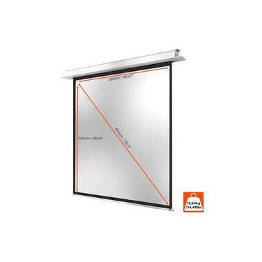 Celexon Ceiling Recessed Screen Motor Professional Plus 220x220cm 1:1