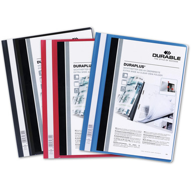 DURABLE Dossier de présentat. DURAPLUS 257901 pour 100 feuilles A4 noir