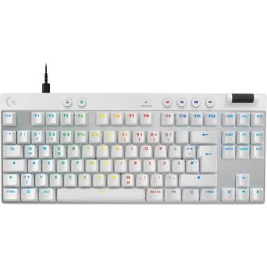Logitech Clavier de gaming Pro X TKL Rapid Blanc