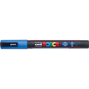 POSCA Marker 0.9-1.3mm PC-3ML BLUE glitzer blau