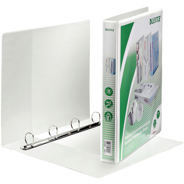LEITZ Präs.-Ringbuch Standard 4.3cm 42840001 4 Ringe weiss A4+