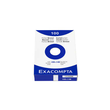 EXACOMPTA Karteikarten blanko A6 13309E weiss 100 Stück