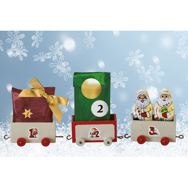 HERMA Sticker Adventskalender 15071 rot 72 Stück/3 Blatt
