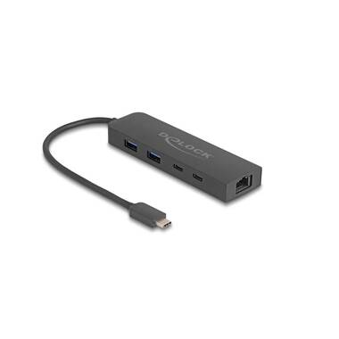 Delock Hub USB-A/USB-C con LAN da 2,5 Gigabit