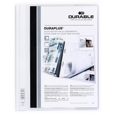 DURABLE Dossier de présentat. DURAPLUS 257902 pour 100 feuilles A4 blanc