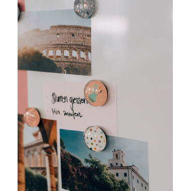 I AM CREATIVE Magnet Love Let`s Organize 4035.6 Glas, 3x1cm 6 Stück