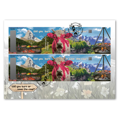 Sonderumschlag Crypto Stamp CHLI 3.0, Pink