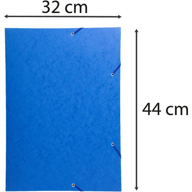 EXACOMPTA Classeur à élastique A3 59507E bleu