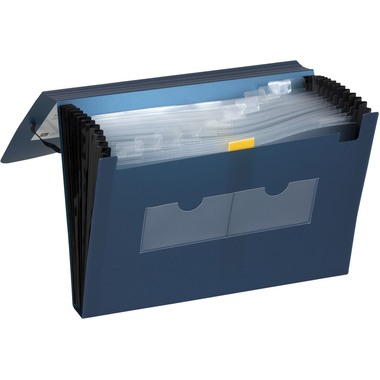 DUFCO Expanding File A4 13 Fächer blau metallic 13 Fächer