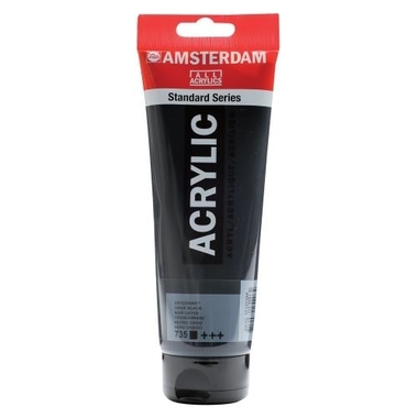 AMSTERDAM Colore acrilici 250ml 17127350 ox.nero 735
