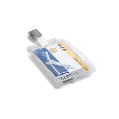 DURABLE Hartbox mit Clip 801319 54x85mm 25 Stück