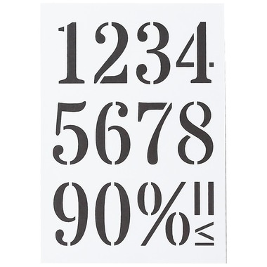 I AM CREATIVE Schablone 2000.54 A5, Nummern gross