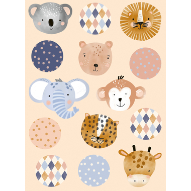 STEWO Sticker Buba 2582518098 4 feuilles de 14 stickers