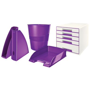 LEITZ Briefkorb WOW A4 52263062 violett