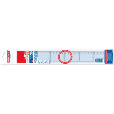 ARDA Massstab UNI 30cm 28930GVSS Vertikalmarkierung