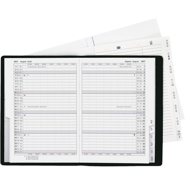 BIELLA Agenda Glasgow 2027 855312020027U 1M/2P nero ML 10x13.9cm