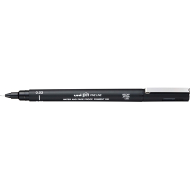 UNI-BALL Fineliner Pin 0.03mm PIN003-200(S) Black schwarz