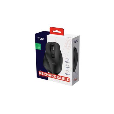 Trust Ergonomische Maus Fyda Rechargeable Schwarz