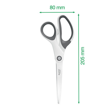 LEITZ Ciseaux titan WOW 5319-20-26 blanc/rouge 20.5 cm