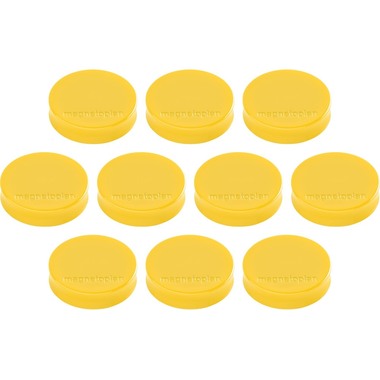 MAGNETOPLAN Magnet Ergo Medium 10 Stk. 16640102 goldgelb 30mm