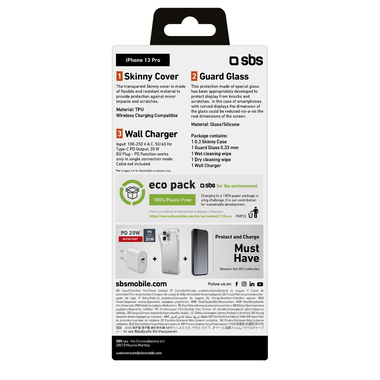 iPhone13 Pro charger, cover and screen kit | SBS