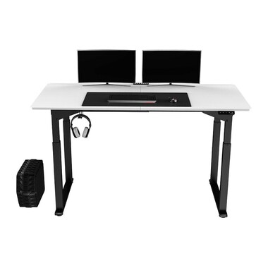 Ultradesk Table de jeu Uplift Noir/Blanc