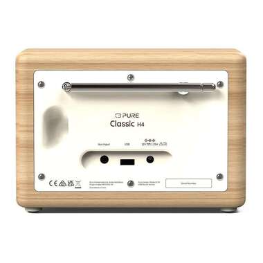 Pure DAB+ Radio Classic H4 Oak/White