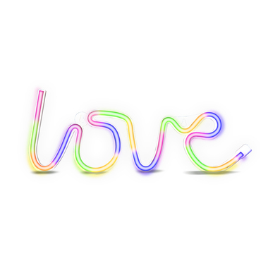LED-Leuchtschild "Feel The Love"