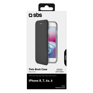 Housse à rabat effet silk touch pour iPhone 8/7/6s/6