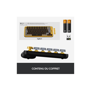 Logitech Keyboard POP Keys Blast Yellow