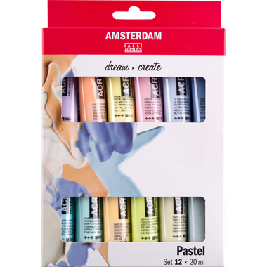 AMSTERDAM Standard Series Acryl Set 17820512 Pastel 12x20ml