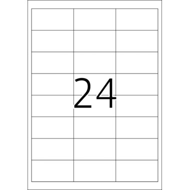 HERMA Etiquettes frigo 66x33.8mm 4389 blanc,perm. 600 pcs./25 flls.