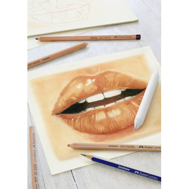 FABER-CASTELL Zeichenset Klassik 114004 Bleistift,Papier, Pitt Oil