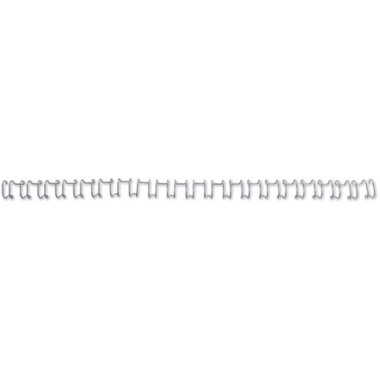 GBC Drahtbinderücken 6mm A4 IB160431 silber, 21 Ringe 100 Stück