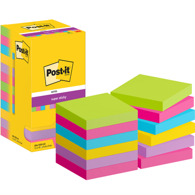 POST-IT Notes Poptimistic 51x38mm 653-12-POP 4-farbig 12x100 Blatt