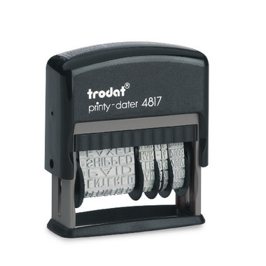 TRODAT Stempel Printy Wortband D 4817D-EK-SC 12 Texte 4x46mm