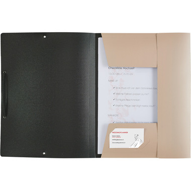 KOLMA Gummibandmappe Wedding A4 11.179.07 opak silber,love