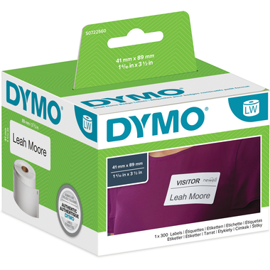 DYMO Targhette S0722560 non-perm. 89x41mm 300 pezzi