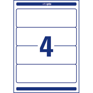 AVERY ZWECKFORM Ordner-Etiketten 61x192mm L4761-25 weiss 120 Stück/25 + 5 Blatt