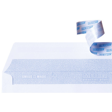 METTLER Couvert ohne Fenster C6 6066-80-S50 80g,hochweiss,Kleber 50 Stk.