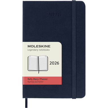 MOLESKINE Agenda Classic Pocket 2026 DHB2012DC2Y26 1J/1P saphir HC 9x14cm