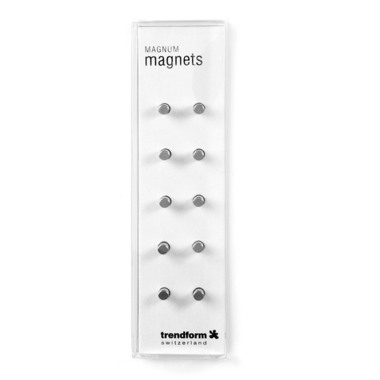TRENDFORM Aimants MAGNUM TF30B argent set de 10