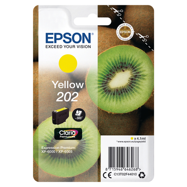 EPSON Tintenpatrone 202 yellow T02F440 XP-6000/6005 300 Seiten