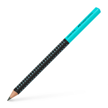 FABER-CASTELL Crayon Jumbo Grip 511912 Two Tone noir/turquoise